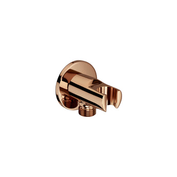 Racord pentru apa, 1/2” cu suport de dus, Rose Gold
