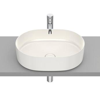 Lavoar pe blat FINECERAMIC®, forma rotunda, 50 cm, Beige