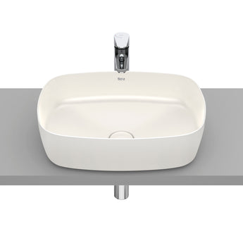 Lavoar pe blat FINECERAMIC®, forma rotunjita, 50 cm, Beige