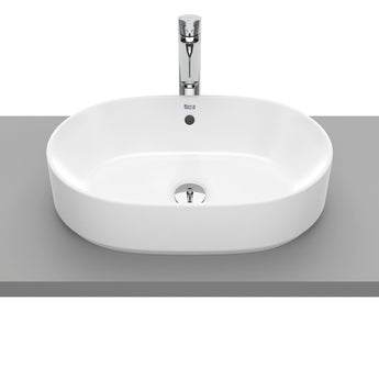 Lavoar pe blat din portelan, 60 cm, forma rotunda