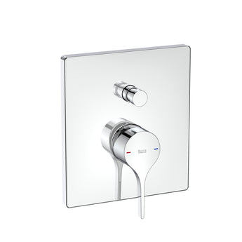 Baterie cada-dus incastrata, cu divertor automat (se comanda impreuna cu RocaBox Universal)