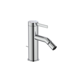 Baterie bideu ONA cu ventil pop-up, Crom