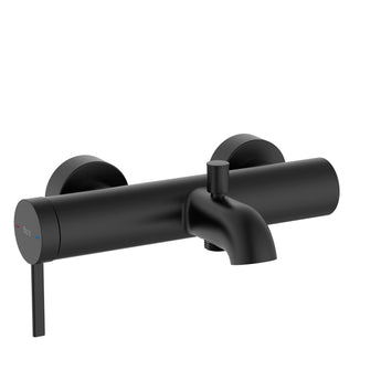 Baterie cada-dus ONA cu divertor automat, Black Matt