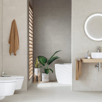 Oglinda rotunda cu iluminare LED si folie anti aburire