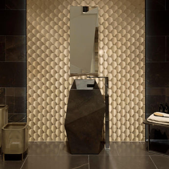 Mozaic GRAVITY ALUMINIUM SHELL GOLD 24,4 cm x 26,4 cm