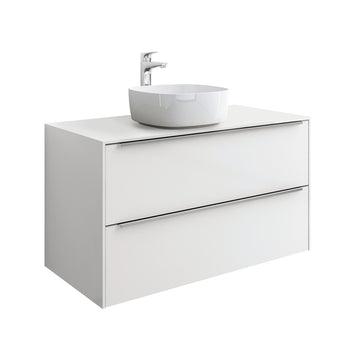 Unitate de baza cu doua sertare pentru lavoar pe blat INSPIRA, 100 cm