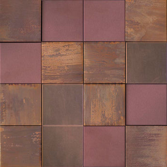 Mozaic METAL BRONZE 3D CUBES 30 cm x 30,5 cm