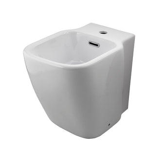 Bideu pe podea Essence C - compact, din portelan, white matt