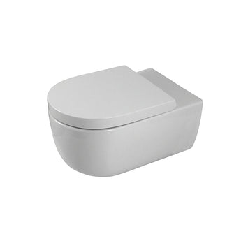 Vas WC Acro Compact suspendat, din portelan, Rimless®, 54 cm, white shinny