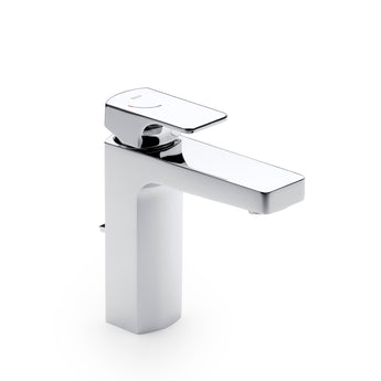 Baterie lavoar L90 cu ventil pop-up si racorduri flexibile; tehnologie Cold Start, inaltime S