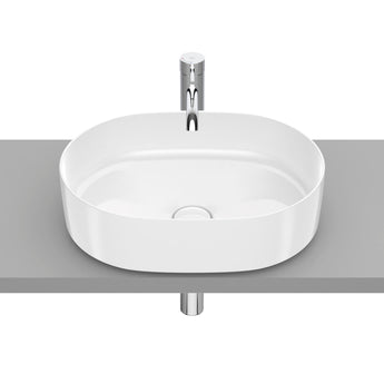 Lavoar pe blat FINECERAMIC®, forma rotunda, 50 cm, White