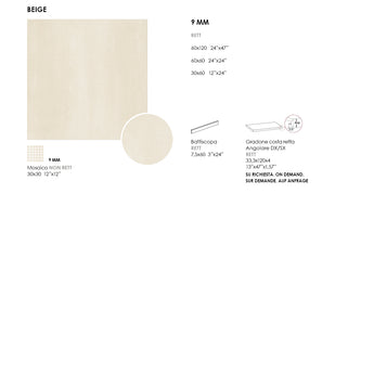 Gresie portelanata Materika Beige, 60 cm x 120 cm