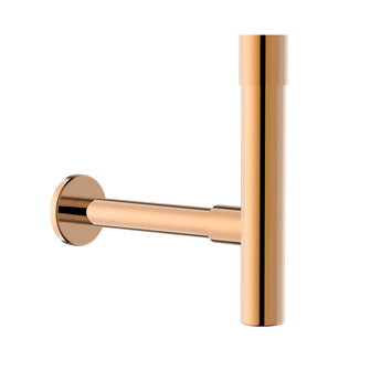 Conector de evacuare 1 1/4" pentru lavoare, tub 300 mm, Rose Gold