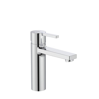 Baterie lavoar cu aerator, ventil click-clack si racorduri flexibile; tehnologie Cold Start, inaltime M