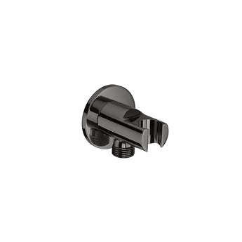 Racord pentru apa, 1/2” cu suport de dus, Black Titanium
