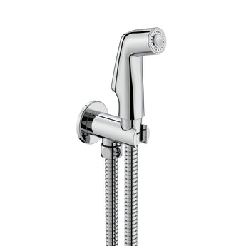 Dus igienic, montaj pe perete. Include dus de mana, suport dus-racord apa cu auto stop si furtun metalic flexibil cu lungimea de 1,2m