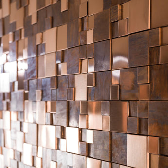 Mozaic METAL BRONZE MINI 3D CUBES 30,5 cm x 30,5 cm