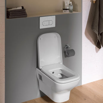 Clapeta dubla actionare Oval SmartLine, Crom