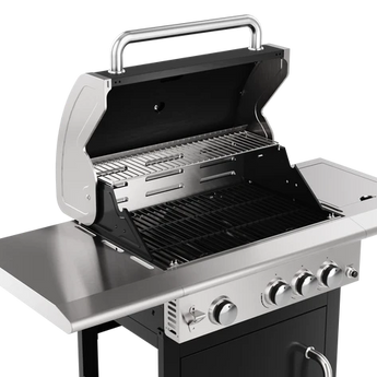 Cuptor pentru gradina (barbeque), pe gaz, cu 3 arzatoare principale, T-BBQ 3100 G BK-SS