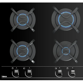Plita pe gaz din cristal 60 cm GBC 64000 BK