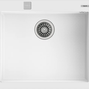 Chiuvetă Tegranite+, 1 cuvă, instalare Inset, FORSQUARE 50.40 WHITE