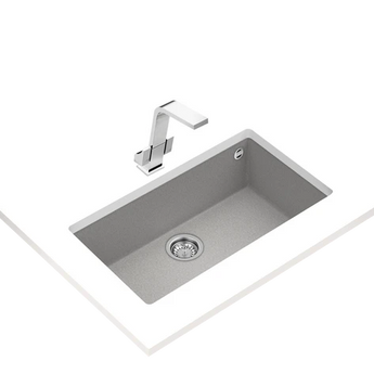 Chiuveta Tegranite+, 1 cuva, undermount, FORSQUARE 72.40 TG ST