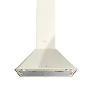 Hota semineu design vertical, forma piramida, 60 cm, DOS 60.2 VANILLA