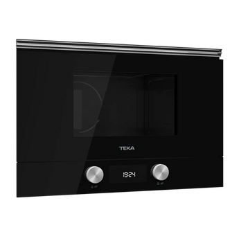 Cuptor incorporabil, Microunde + grill cu baza ceramica si capacitate 22l, ML 8220 BIS L BK