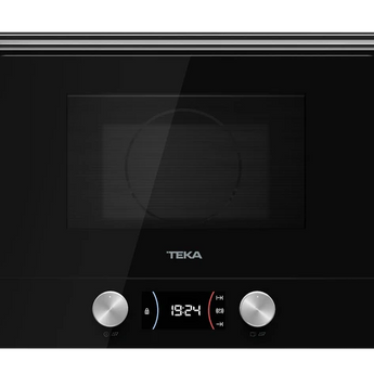 Cuptor incorporabil, Microunde + grill cu baza ceramica si capacitate 22l, ML 8220 BIS L BK