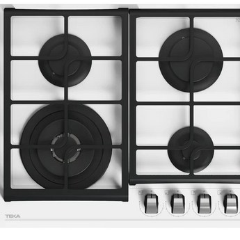 Plita pe gaz din cristal cu sistem ExactFlame 60 cm GZC 64320 WHITE