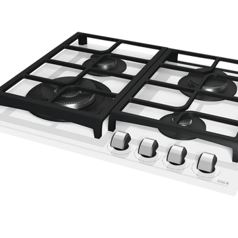 Plita pe gaz din cristal cu sistem ExactFlame 60 cm GZC 64320 WHITE