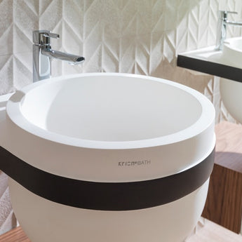 Lavoar KRION ARO 48 cm, White/Black