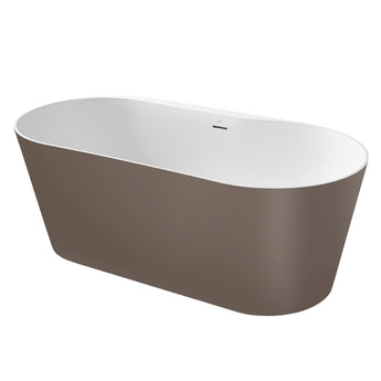 Cada de baie din Stonex®, freestanding. Include ventil click-clack si sifon, Coffee