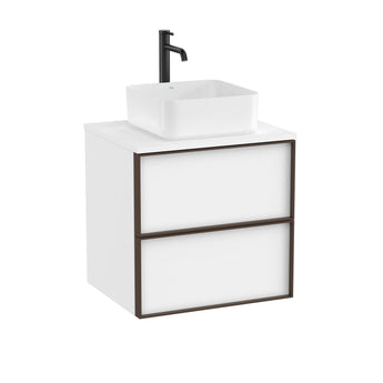 Unitate de baza cu doua sertare pentru lavoar pe blat sau in blat, 60 cm