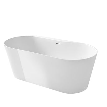 Cada de baie din Stonex®, freestanding. Include ventil click-clack si sifon, White