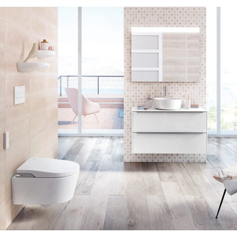 Unitate de baza cu doua sertare pentru lavoar pe blat INSPIRA, 100 cm