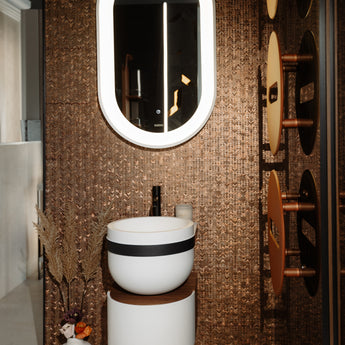 Oglinda Aro White/Black, 60x110 cm Promo