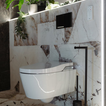 Vas WC Smart In-Wash® suspendat, cu functie de bideu, Rimless®, lipit de perete, evacuare dubla - Promo