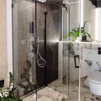 Smart shower, pachet dus inteligent + palarie dus incorporata + 3 duze puzzle