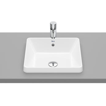 Lavoar in blat din portelan, 40 cm, forma patrata