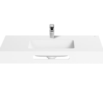 Lavoar cu portprosop suspendat MODO, White