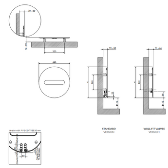 Radiator SFERE, 496 diameter, F40 Golden Peach