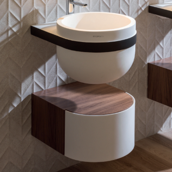 Mobilier suspendat KRION ARO 53 cm, Natural Walnut