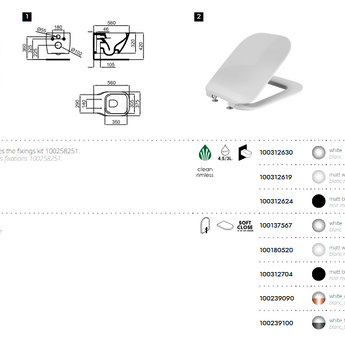 Vas WC Essence C suspendat, din portelan, Rimless®, white shinny