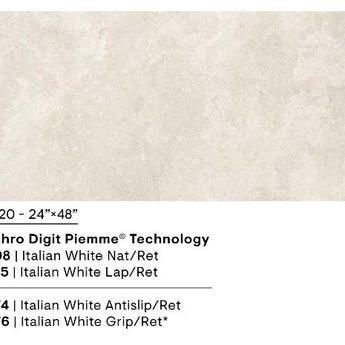 Gesie portelanata LimeStone, 60 cm x 60 cm, Italian White